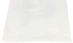 Бумажный пакет с плоским дном белый жиростойкий 80*45*185 мм